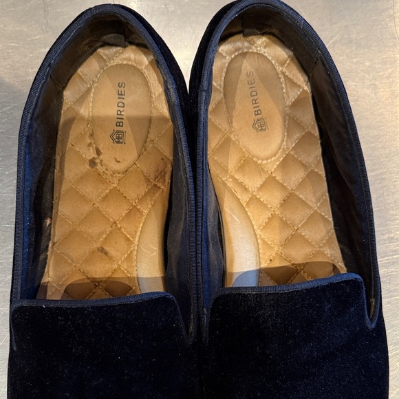 Birdies Starling Black Velvet Loafers Sz 12 - Picture 5 of 6